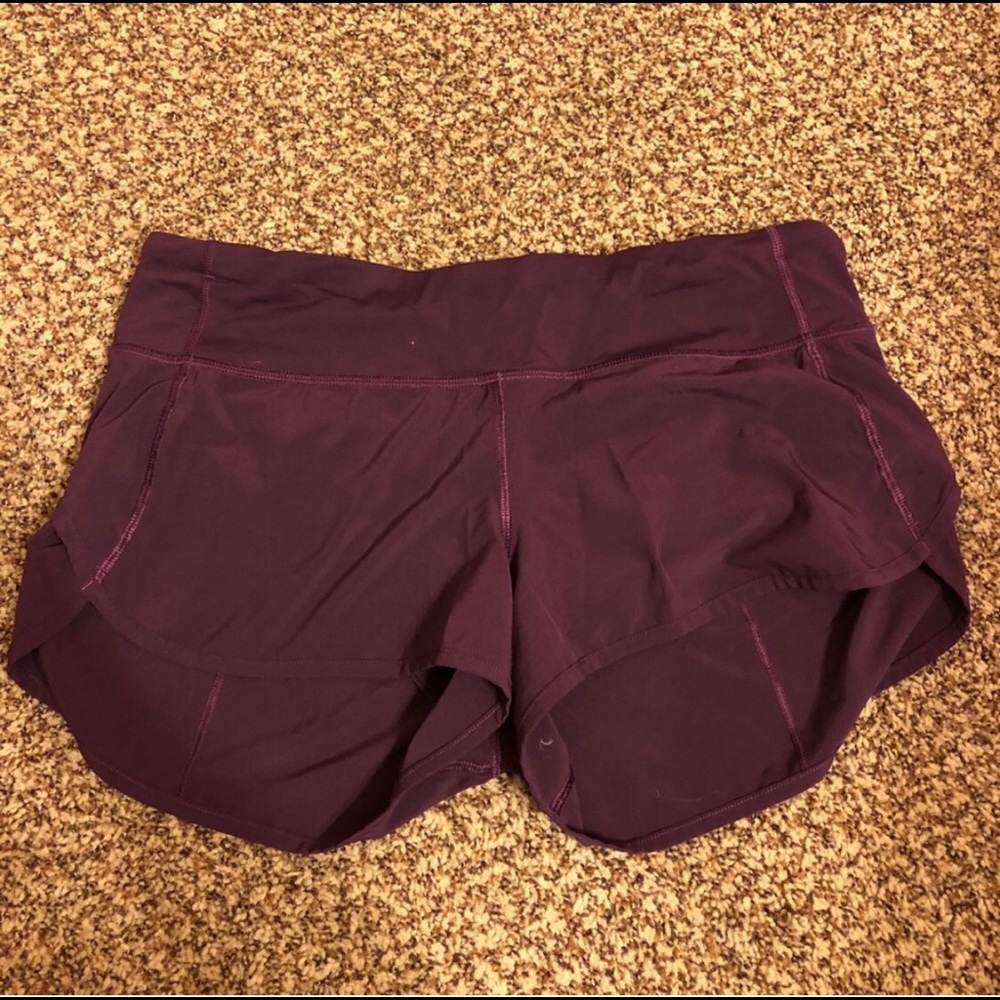 Plum Lululemon Shorts